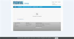 Desktop Screenshot of groupproinval.com